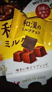 「ロッテ 和漢のミルクチョコ 味わいめぐりブレンド 箱57g」のクチコミ画像 by チー錦さん