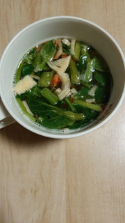 「無印良品 食べるスープ 菜の花と筍の和風だしスープ 袋4食」のクチコミ画像 by あんじゅろぜさん