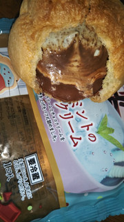 「セレクトスイーツ チョコミントのシュークリーム」のクチコミ画像 by チー錦さん