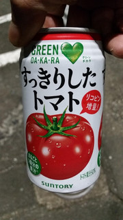 「サントリー GREEN DA・KA・RA すっきりしたトマト 缶350g」のクチコミ画像 by Taresuさん