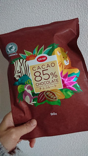 「コープ カカオ 85％ チョコレート 袋90g」のクチコミ画像 by ぴのこっここさん