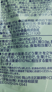 「カバヤ ピュアラルグミ ぶどう 袋45g」のクチコミ画像 by レビュアーさん