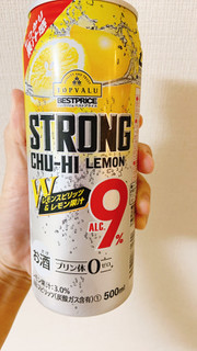 「トップバリュ ベストプライス STRONG CHU‐HI LEMON Wレモンスピリッツ＆レモン果汁 缶500ml」のクチコミ画像 by のんみるくさん