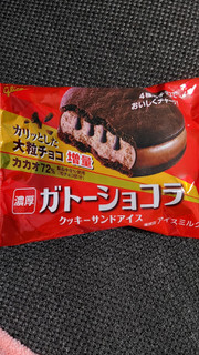 「江崎グリコ ガトーショコラ クッキーサンドアイス 袋1個」のクチコミ画像 by レビュアーさん