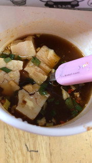 「日清食品 とろけるおぼろ豆腐 シビ辛麻婆豆腐スープ カップ15g」のクチコミ画像 by なでしこ5296さん