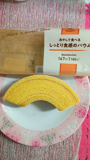 「ファミリーマート ファミマルSweets 冷やして食べるしっとり食感のバウム 1個」のクチコミ画像 by minorinりん さん