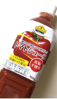 「トップバリュ ベストプライス 14個分の完熟トマトを使用した トマトジュース 食塩不使用 トマト100％ ペット900g」のクチコミ画像 by ふわのんさん