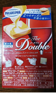 「クラフト フィラデルフィア The Double クリームチーズ＆チェダーチーズ 箱6個」のクチコミ画像 by もぐりーさん