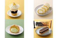 今週新発売のファミマスイーツまとめ!『お芋はちみつバターのパフェ』、『もっちりクリームロール カスタードホイップ』など♪