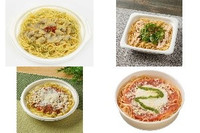 今週新発売のパスタまとめ!『コクと旨味が広がる ボンゴレスープパスタ』、『ごま油香る 青ねぎと蒸し鶏のパスタ』など♪