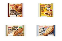 今週新発売の惣菜パンまとめ！『粗挽きソーセージチーズマヨパン』、『焼きカレーパン　福神漬け入』など♪