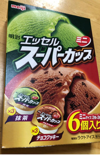 「明治 エッセル スーパーカップミニ 抹茶 チョコクッキー 箱90ml×6」のクチコミ画像 by なでしこ5296さん