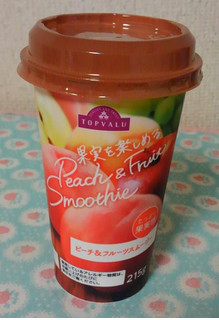 「トップバリュ 果実を楽しめる Peach＆Fruit Smoothie カップ215g」のクチコミ画像 by レビュアーさん