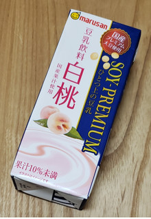 「マルサン ひとつ上の豆乳 豆乳飲料 白桃 パック200ml」のクチコミ画像 by みにぃ321321さん