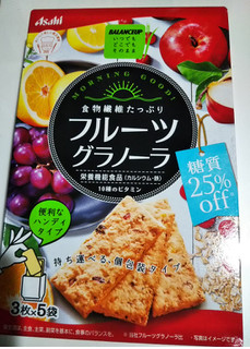 「アサヒ バランスアップ フルーツグラノーラ 糖質25％オフ 箱3枚×5」のクチコミ画像 by レビュアーさん