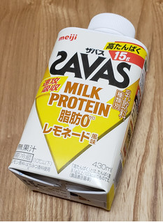 「ザバス MILK PROTEIN 脂肪0 レモネード風味 パック430ml」のクチコミ画像 by みにぃ321321さん