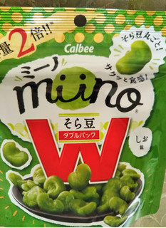 「カルビー miino そら豆しお味 Wパック 袋56g」のクチコミ画像 by レビュアーさん