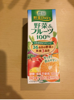 「雪印メグミルク 農協 野菜Days 野菜＆フルーツ100％ パック200ml」のクチコミ画像 by なでしこ5296さん