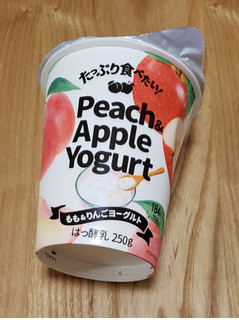 「日本ルナ たっぷり食べたいもも＆りんごヨーグルト」のクチコミ画像 by みにぃ321321さん