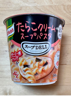 「クノール スープDELI たらこクリームスープパスタ 豆乳仕立て カップ45.3g」のクチコミ画像 by 踊る埴輪さん