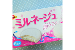 冬季限定☆外はパリっ！白いケーキを食べてみた
