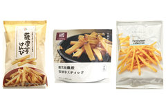 【こんなに食感が違うの!?】コンビニ3社の「おいもスティック」集めました♪