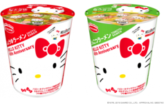 エースコック「キティちゃんらーめん」新登場！とんこつとしょうゆ味♪