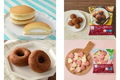 今週新発売のローソンまとめ！『フィナンシェ風パンケーキ ホイップクリーム』、『プラントベースの糖質60％オフほうじ茶ドーナツ』など♪