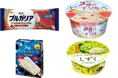 今週新発売のパーソナルアイスまとめ！『ブルガリア フローズンヨーグルトデザート ストロベリー』、『Patire 誘惑のピーチソルベ』など♪