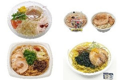 今週新発売のコンビニラーメンまとめ！『ピリ辛ドレッシングのラーメンサラダ』、『とみ田監修デカ豚ラーメン』など♪