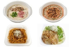 今週新発売のパスタまとめ！『ZENBヌードル使用 きのこの和風豆乳スープパスタ』、『やみつきトマトクリームスープパスタ ガーリック仕立て』など♪