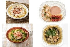 今週新発売のパスタまとめ！『生パスタ 3種チーズとトマトのソース』、『冷製パスタ海老のトマトクリーム』など♪