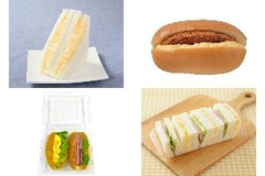 今週新発売のたまご味まとめ！『たまごサンド』、『ハーフカットコロッケ＆たまごサラダ』など♪