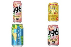 今週新発売のサントリーまとめ！『‐196 無糖 桃スパークリング』、『ほろよい ゴールデンサワー』など♪