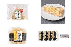 今週新発売の明太子味まとめ！『もちもちもち麦！明太チーズおにぎり』、『ホットサンド 明太ポテト』など♪
