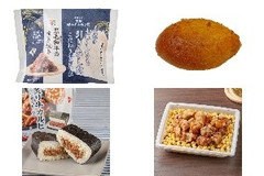 今週新発売の甘辛まとめ！『こだわりおむすび 黒毛和牛のすき焼き』、『お店で揚げた甘辛カレーパン牛すじ入り』など♪