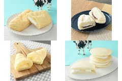 今週新発売のホイップまとめ！『MILKふんわりホイップデニッシュ』、『白生フランスパン つぶあん＆ホイップ』など♪
