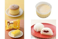 今週新発売のコンビニケーキまとめ！『ダブルクリームのむにむにパンケーキ』、『3種チーズのとろ生食感チーズケーキ』など♪