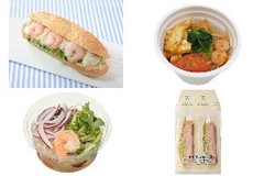 今週新発売の海老まとめ！『ROLLサンド 海老とツナポテト』、『ラクサ 海老とスパイスのココナッツスープ』など♪