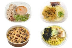 今週新発売のセブンイレブン麺まとめ！『ピリ辛濃厚ごまだれ 冷し蒸し鶏そば』、『冷しぶっかけひもかわ 群馬県産小麦使用麺』など♪