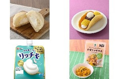 今週新発売の生クリームまとめ！『白生クリームパン ダブルミルク』、『白玉入りお芋のどら焼き』など♪