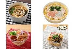 今週新発売のパスタまとめ！『あさりときのこのスープパスタ』、『生パスタ たらこクリーム 海老と大葉とシラス』など♪