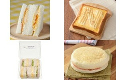 今週新発売のたまご味まとめ！『大きなサンド ハムマカロニサラダ＆和風たまご』、『素朴なたまごマヨネーズトースト』など♪