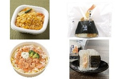 今週新発売の海老まとめ！『和食麺処サガミ監修 海老天とろたま丼』、『直巻おむすび 海老天むす』など♪