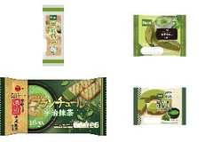 今週新発売の抹茶味まとめ！『牛乳パン 抹茶』、『抹茶ラテのタルト』など♪