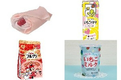 今週新発売のいちご味🍓まとめ！『もっちり和クレープ さくらといちご』、『豆乳飲料 いちごバナナ』など♪
