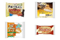 今週新発売の惣菜パンまとめ！『世界のグルメパン ビビンバ味』、『もちもちチーズフォンデュ』など♪