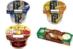 今週新発売のプリンまとめ！『アジア茶房 濃香粒挽き黒ごまプリン』、『アジア茶房 濃香あふれるマンゴープリン』など♪