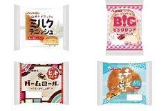 今週新発売の菓子パン🍫まとめ！『ミルクデニッシュ』、『ビッグサンド 苺ジャム＆ホイップ』など♪