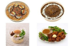 今週新発売のコンビニパスタまとめ！『古川なすと挽肉のピリ辛トマトソースパスタ』、『スパイス香るカレーパスタ ハンバーグのせ』など♪